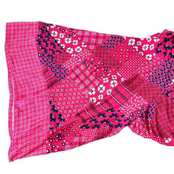 Lane Bryant Floral Patchwork Pattern Kimono Duster Pink Blue White Size 18/20 - Picture 3 of 9